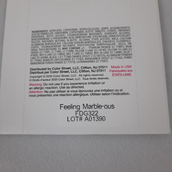 Color Street Nail Strips Feeling Marble-ous - Picture 3 of 10